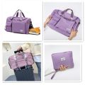 Travel Duffel Bag for Women Men, Sports Gym Bag with Shoes Compartment, Waterproof Travel Bag Overnight Bag with Dry Wet Separated Pocket, Carry Luggage Bag for Weekender, Sports, Gym, Travel.
