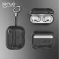 Lenuo For Airpods Pro 2 Cover Anti-Fall New Carbon Fiber Case Headphone Metal Sheet Shockproof Case. 