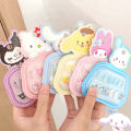 12Pcs/set Detachable Kuromi Children Cartoon False Nails My Melody KT Cat Kids Cartoon Fake Nails Nail Supplies Full Cover Nail Art Tips Kids Fake Nail Extension Student.