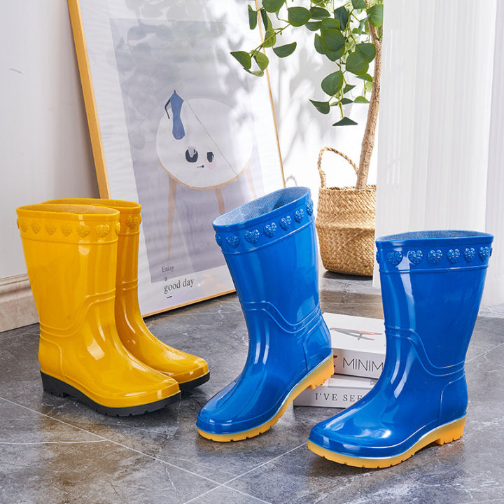 Rain%20boots%20for%20ladies%20medium%20high%20rain%20boots%20adult%20water%20shoes%20fashion%20water%20boots%20warm%20fleece%20waterproof%20labor%20protection%20shoes%20rubber%20shoes%20-%20Image%204