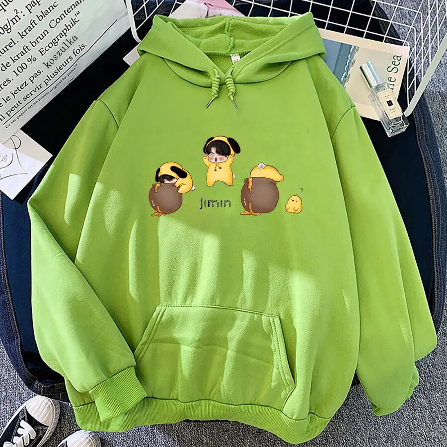 Oversized Hoodie Jimin Green Hoodie Fashion Kpop Butter Album