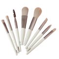 For Beginners 8 Pcs Mini Soft Makeup Brushes Set Eye Shadow Foundation Powder Eyelash Lip Concealer Blush Make Up Brush Set.
