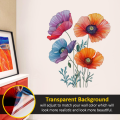 Colorful Flower Wall Stickers For Decoration Your Bedroom Living Room Drawing Room Flower Wall Decoration Stickers Decals. 