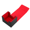 Card Box Side-Loading Card Box Deck Case for Yugioh Card Binder Holder 100+,Black Red. 