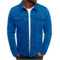 2024 new Men's Casual Retro Washed Denim Top Autumn trend loose large size denim jacket men tooling jacket men's jacket.