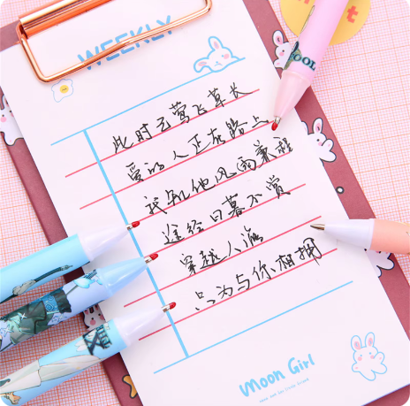 Anime%20Pen%20Set%206pcs%20Cute%20Stationary%20Gel%20Pen%20Retractable%20tip%20Pen%20Cute%20Bili%20Bili%20Penfor%20Students%20Black%20ink%20Kawaii%20Stationary%20-%20Image%205