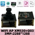 IP WIFI Wireless Camera Module Board M12 Lens IRC 3MP XM530+Q03 2304*1296 Two-Way Audio 8-128G SD Card P2P ICsee XMEYE RTSP. 