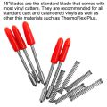 50Pcs 60 Degree Vinyl Cutter Plotter Blades for Graphtec CB09U CB09 Silhouette Cameo Cutting Knife Cricut Maker. 