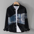 AH Fashion Solid Colour Oxford Cotton Print Shirt For Men.