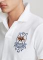 RL Men's Custom Triple Pony Embroidered Short-Sleeved Polo Shirt. 