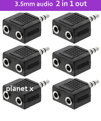PX%203.5mm%20Mono%20Jack%20Audio%20Headphone%20Adapter%20Splitter%20-%20BLACK%20-%20Image%202