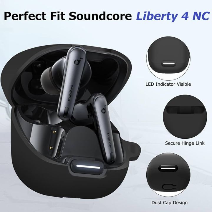 Anker%20Soundcore%20Liberty%204%20NC%20Earbuds%20Protective%20Cover%20-%20Premium%20Shockproof%20Silicone%20Case%20-%20Image%202