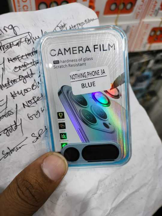 Nothing Phone 3A Aluminum Alloy Camera Ring Tempered Glass Lens Protective Cover