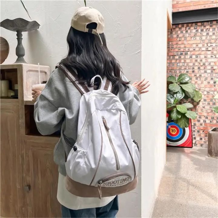 Aesthetic%20Backpack%20Large%20Capacity%20Women%20Laptop%20Backpack%20Daypack%20Casual%20Travel%20Nylon%20Backpack%20Waterproof%20School%20Bags%20for%20Girls%20-%20Image%203
