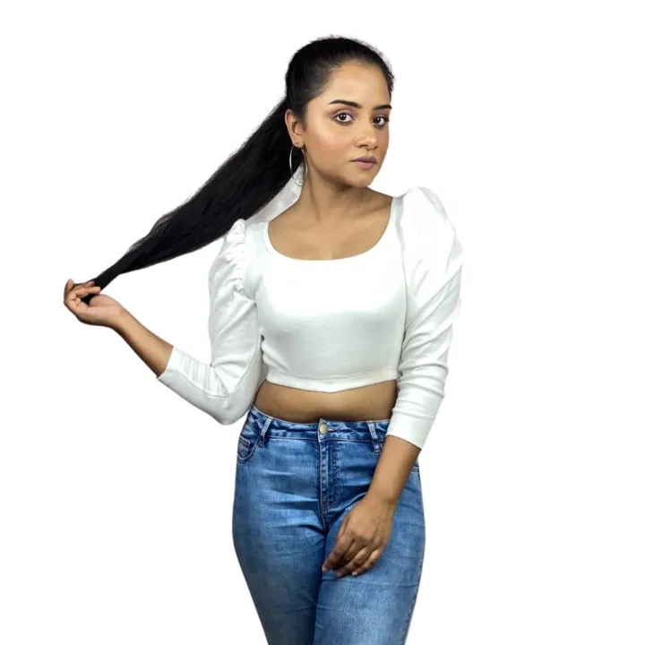 Cotton%20Crop%20Tops%20Blouse%20for%20Women%20-%20Multicolor%20-%20Image%204