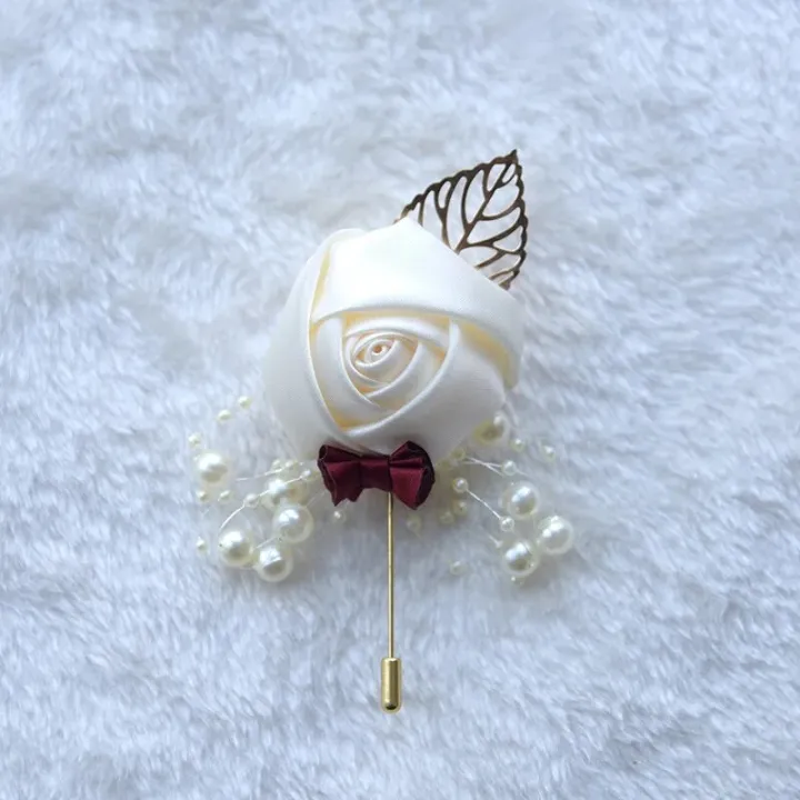 Boutonniere%20Lapel%20Pins%20Wedding%20Corsage%20Suit%20Buttonhole%20Silk%20Roses%20Gold%20Leaves%20Men%20Women%20Brooch%20Flowers%20Mariage%20Accessories%20-%20Image%203