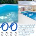 2Pcs Swimming Pool Replacement Hoses. Durable Blue 39 inch Lightweight Leakproof .Flexible ground Pool Filter Replacement Hose. for 530 GPH. 