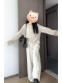 Idle Style Korean Style Small Knitted Blouse Suit Women's Summer Bra Top Design Sense Hollow out Coat Top. 