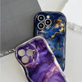 Jizetin for Vivo V25 5G V25E Back Cover Gilded Marble Cream Wavy Edge Soft Silicone Phone Case.