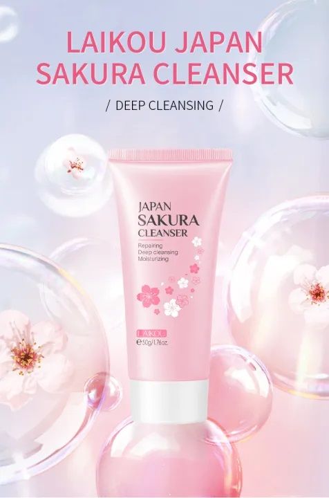 Japan%20Sakura%20Cleanser%20Face%20Wash%2050ml%20%7C%7C%20Laikou%20Face%20wash%20-%20Image%202