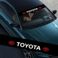 Car Logo Front Rear Windshield Sticker Sunshade Banner Decal Exterior Accessories For Toyota. 