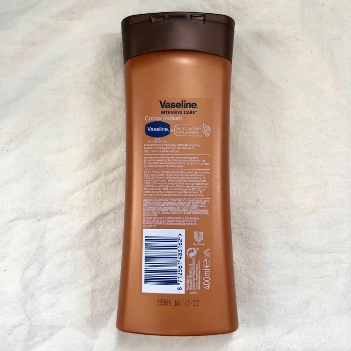 Vaseline%20Intensive%20Care%20Cocoa%20Radiant%20Lotion%20With%20Pure%20Cocoa%20Butter%20lotion%20400%20ml%20(POLAND)%20-%20Image%202