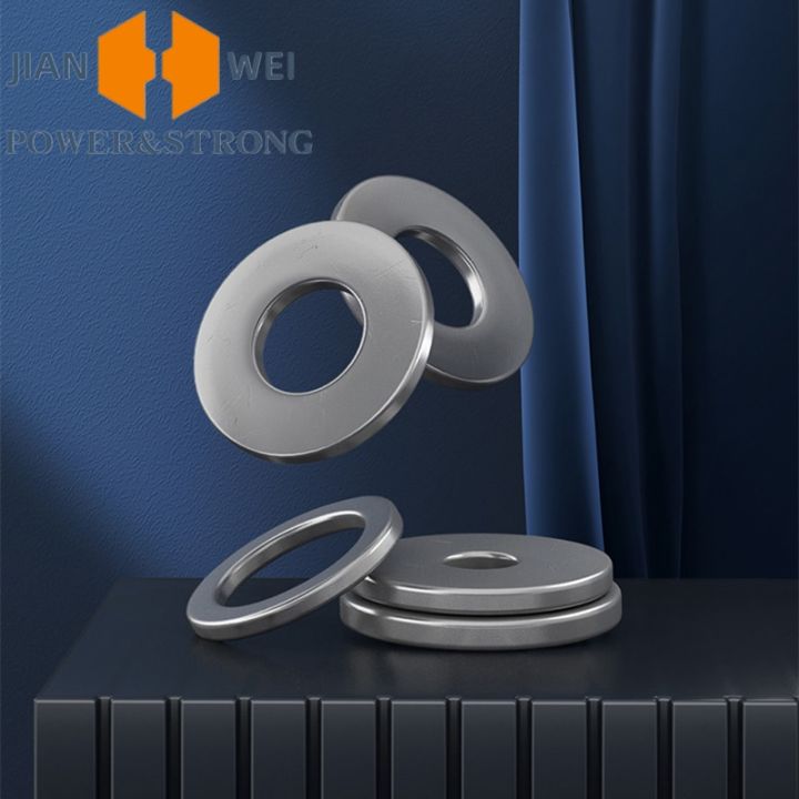 100/50/10pcs%20304%20Stainless%20Steel%20Washers%20Thickened%20Shim%20M1.6%20M2%20M3%20M4%20M5%20M6%20M8%20M10%20M12%20M16%20M18%20M20%20M24%20M27%20M30%20M36%20Metal%20Gasket%20-%20Image%203