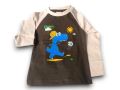 Dino Print Baby Long Sleeve T-Shirt | 6-36 Months | Soft Cotton .Children's Clothing Boys Girls Long Sleeve T-shirt European American Kids Top Cartoon Dinosaur  & Birthday T-shirt Print Cute Toddler and Baby T Shirt. winter summer autumn gift item. 