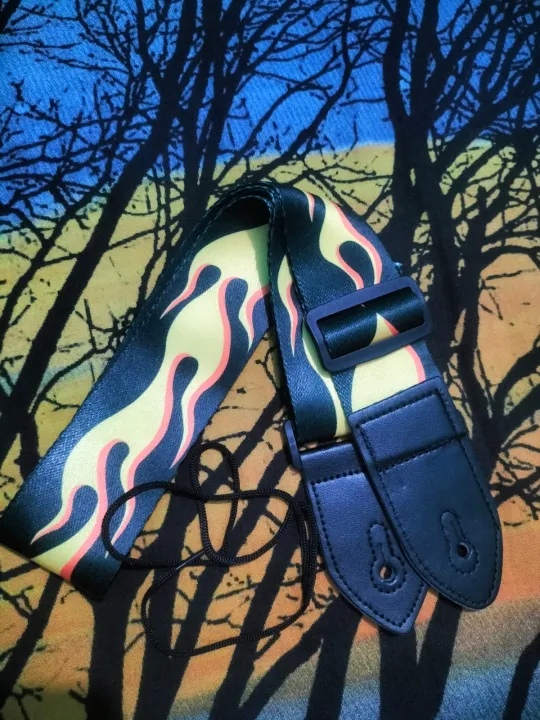 Printed%20Guitar%20strap%20Electric%20&%20Acoustic%20Guitars%20Bass%20Guitar%20Polyester%20Straps%20Ethnic%20Style%20Ballad%20-%20Image%203
