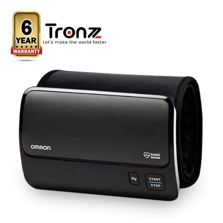 Japan Made Omron HEM 7600T Smart Elite+ Advanced Tubeless Blood Pressure Monitor with 360° Accuracy IntelliWrap Cuff Intellisense Technology | 6 Years Global Brand Warranty by Omron/TRONZZ