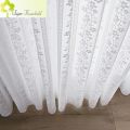 Lace Gauze Curtains White Striped Tulle For Living Room Bedroom Balcony Window Curtain Princess Mosquito Nets Wave Special Offer.