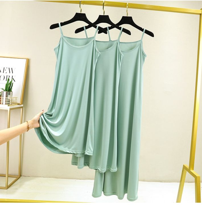 2022%20Spring%20Summer%20Women's%20Inner%20Modal%20Camisole%20Bottom%20Dress%20Slim%20Petticoat%20Wild%20Bottoming%20Female%20Thin%20-%20Image%207