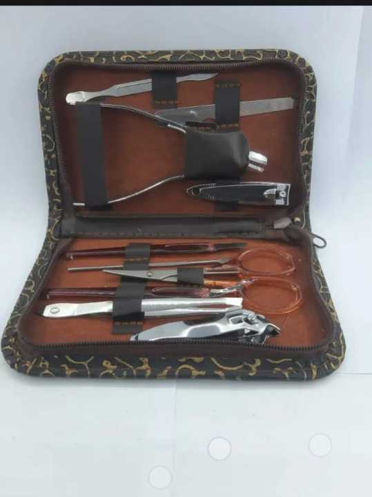 Nail%20cutter%20set/Manicure%20Pedicure%20Set%20Nail%20Clippers%20-%2010%20Piece%20Stainless%20Steel%20Manicure%20Kit%20tools%20for%20Nail%20Cutter%20-%20Image%203