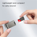 2X Mini TF Card Reader USB Computer Card Reader TF Card Memory Reader Adapter with LED Indicator for Computer Car Audio. 