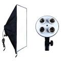 Studio Softbox Light Kit with 4in1 E27 Lamp Holder with 50*70cm Softbox & Stand.