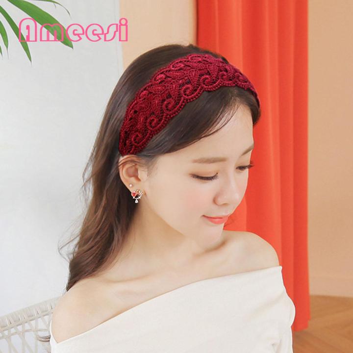 Ameesi%20Hair%20Band%20High%20Toughness%20Delicate%20Lace%20Embroidery%20Women%20Hairband%20-%20Image%209