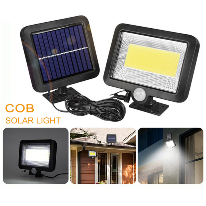 Auoyo 56 LED Solar Powered PIR Motion Sensor Solar Light Waterproof Outdoor Garden Security Wall Lamp Light