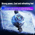 Tablet Cooler Fast Cooling Tablet Radiator Magnetic/Clip On Semiconductor Radiator Video Streaming Fan Temperature Display Radiator.