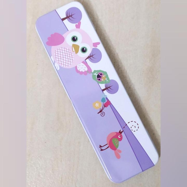 Metal Pencil and Pen Box for Kids