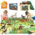 Dinosaur Toy Simulation Animals Tyrannosaurus Rex Figures Model Play Mat Set Early Learning Educational Toys For Boy Girl Gifts. 