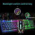 【Free Gift】GTX3000 Backlit Gaming Keyboard Mouse Combo Mechanical Feel Computer Gaming Set LED Backlight USB Keyboard Mouse Set Backlit Full Size 键盘 鼠标 Papan Kekunci Wire Tetikus Win XP/7/8/10 For PC/Laptop.