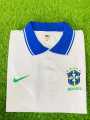 Brazil Football Jersey Half Sleeve Polo T-Shirt for Men. 