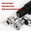 Multi-Function Universal Socket Wrench Tool,Adjustable Universal Socket Tool Set,Multifunction Socket Adjust 10-19mm. 