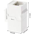 Ethernet Keystone Coupler, 40Pack Cat6 RJ45 Keystone Jack Inline Female Connectors.