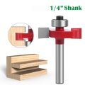 New 1/4 Shank Router Bits T Type Carbide Slotting Cutter Trimming Machine Woodworking. 
