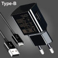 Samsung Micro Type-B 15w Fast Charger USB Cable Quick Charge Power Adapter For All Android Mobile. 