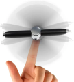 LED Spinning Pen Ball Gyro Pen Fidget Spinner Hand Top Glow In Dark Light EDC Stress Relief Toys Uses: writing, lighting, gyro, decompression toys.