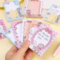 80Pcs/Book Cartoon Paper Sticky Notes Creative Notepad Memo Pads Office School Stationery Adhesive Stickers for Students.