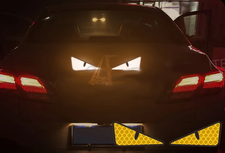 Angry Eyes Reflective  Stickers And Decals