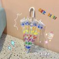 Baby Accessories Child Umbrella Arched Lightweight Transparent Outdoor Kids Umbrellas Go Out Rainproof Tool Infant Rain Gear.